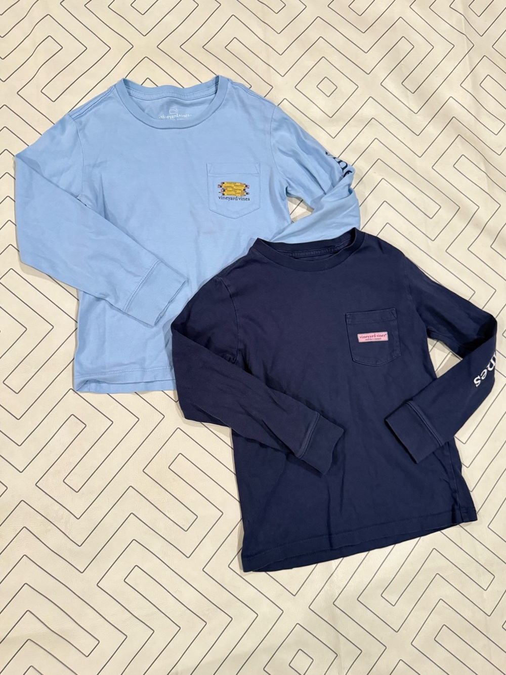 Bundle of Vineyard Vines Kids' Long-Sleeve Pocket Tees
